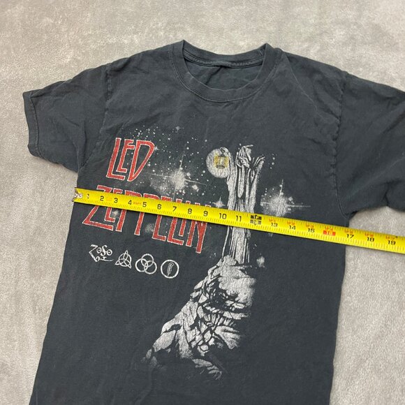 Vintage Led Zeppelin Black T-Shirt - ZoSo - The Hermit from IV Men's Size Small - Picture 4 of 6